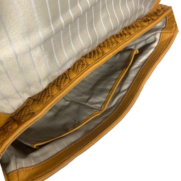 Cole Haan Jenna Brown Genuine Leather Quilted Handbag Shoulder Bag Satchel $398 - Picture 15 of 15